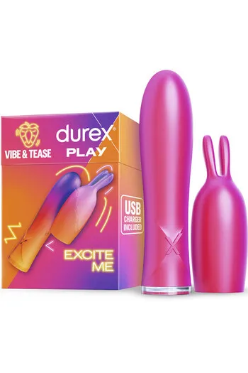 Durex Vibe & Tease: Multi-Speed Rabbit Vibrator for Unlimited Pleasure