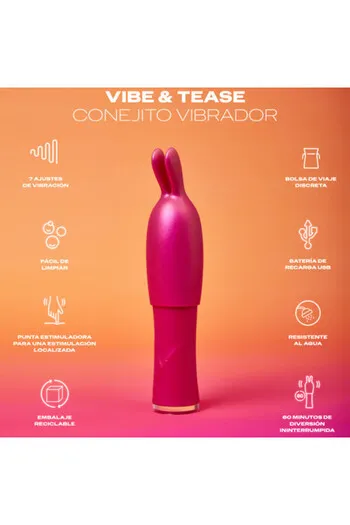 Durex Vibe & Tease: Multi-Speed Rabbit Vibrator for Unlimited Pleasure