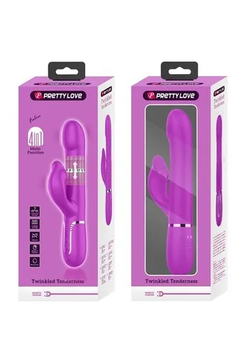 Pretty Love Rabbit Vibrator - Dual Motor Intimate Massager for Powerful Orgasms