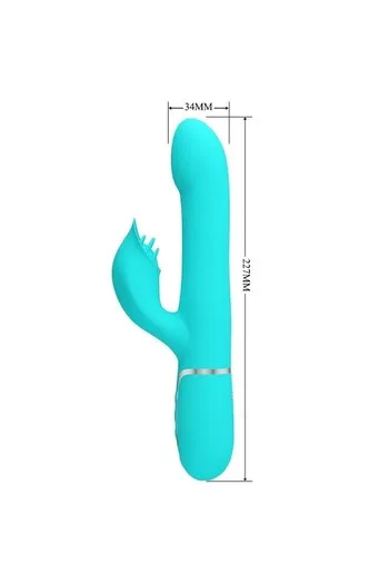 Pretty Love Rabbit Vibrator - Dual Motor Intimate Massage with Rotating Beads