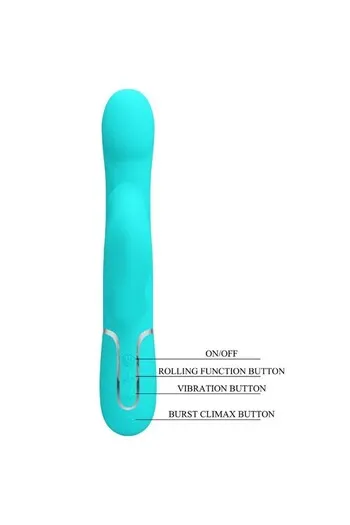 Vibrador Rabbit Pretty Love - Massaggio Intimo con Doppio Motore e Perle Rotanti