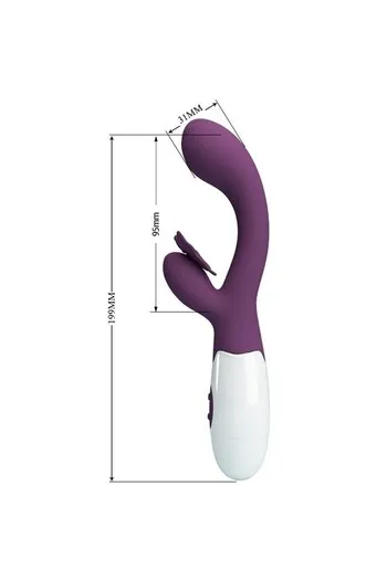 Pretty Love Butterfly Kiss Vibrator - Intense Vaginal and Clitoral Stimulation