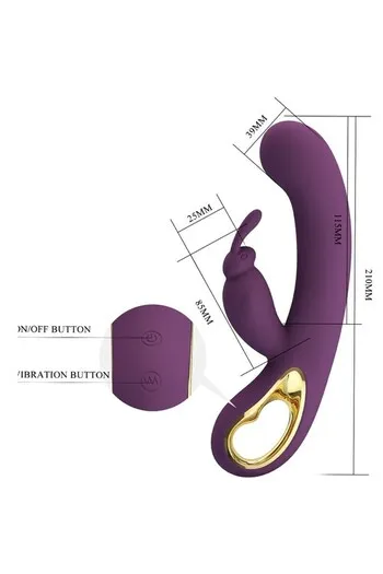 Dual Motor Rabbit Massager - 12 Vibrations & App Control