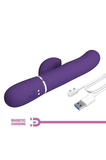 Multifunction Rabbit Vibrator - 7 Vibration & Thrusting Modes | Pretty Love