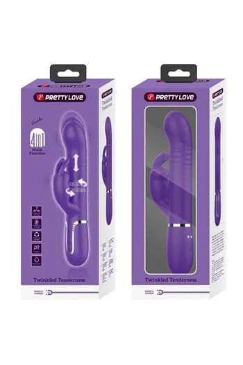 Pretty Love Rabbit Vibrator - Dual Motor Massager with 7 Vibration Intensities