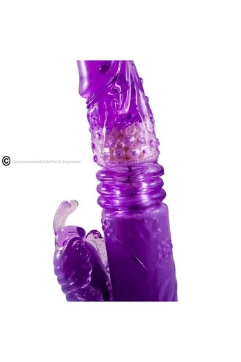 Vibratore a Doppia Stimolazione in Gelatina Morbida con Rotazione e Oscillazione