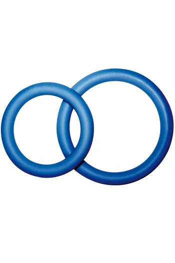 Anello Penieno Doppio Blu per Firma e Testicoli - Aumenta la Firma e Ritarda l'Eiaculazione
