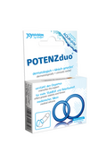 Anello Penieno Doppio Blu per Firma e Testicoli - Aumenta la Firma e Ritarda l'Eiaculazione