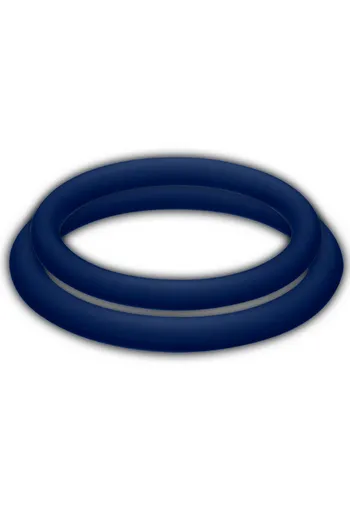 Blue Double Penis Ring for Firmness and Testicles - Enhance Firmness and Delay Ejaculation