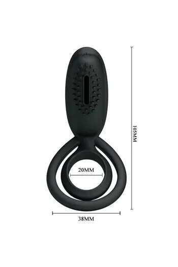 Pretty Love Esther Vibrating Stimulation Ring - Enhance Erection and Stimulate Clitoris