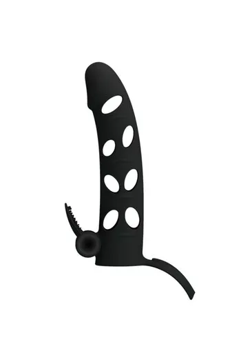 Fodera in Silicone con Vibrazione e Stimolazione Clitoridea - Pretty Love