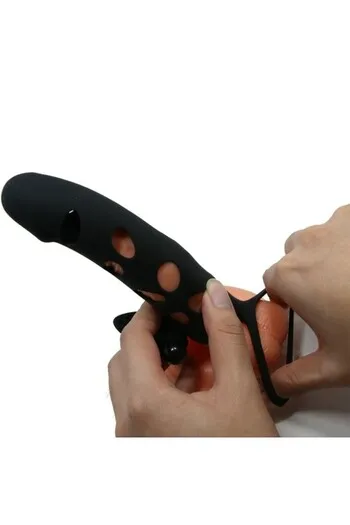 Fodera in Silicone con Vibrazione e Stimolazione Clitoridea - Pretty Love