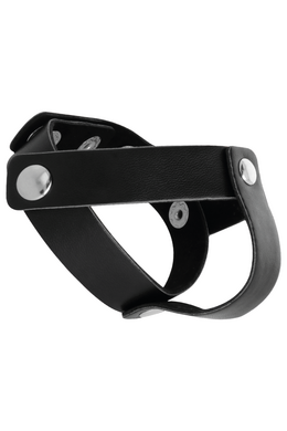 Darkness Leather Ring for Penis and Testicles - Adjustable and Customizable