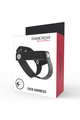 Anello di Pelle per Pene e Testicoli Darkness - Adattabile e Regolabile