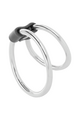 Double Penis Ring in Nickel-Free Metal - Delay Ejaculation | Darkness