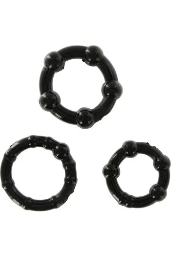 3-Piece Silicone Cock Ring Set for Harder, Longer Erections | Sevencreations