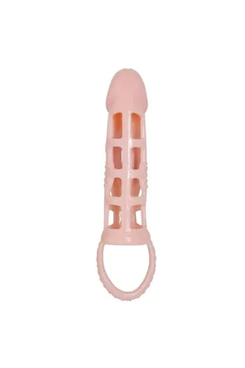 Penis Extender Sleeve with Vibration and Strap