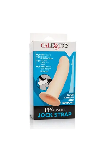 Penis Extension with Hollow Dildo Harness - Add 9 cm | California Exotics