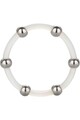 Silicone Pleasure Ring with Steel Beads - Intensify Every Moment