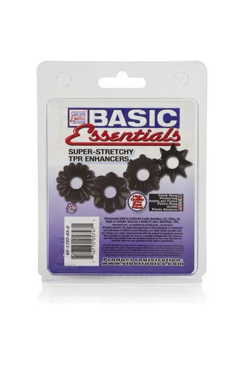 Basic Essentials™: Super Elastic TPR Enhancers for Couples - Intense Sensations