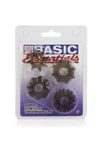 Basic Essentials™: Potenziatori TPR Super Elastici per Coppie - Sensazioni Intense