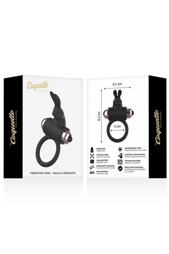 Anello Vibro Coquette Chic Desire: Piacere Portatile per Coppie