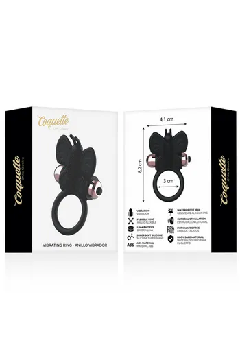 Anello Vibro Coquette Chic Desire: Piacere Portatile per Coppie