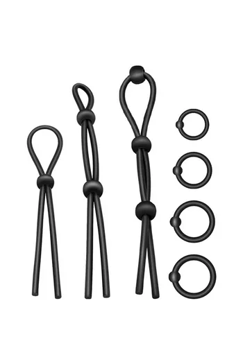 Set 7 Anelli Penieni in Silicone - Addicted Toys | Migliora le Prestazioni Sessuali