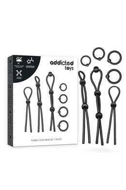 7-Piece Penis Ring Set - Addicted Toys | Enhance Sexual Performance