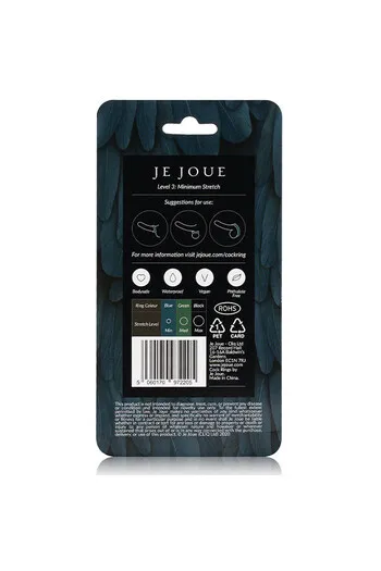 JE JOUE - BLUE SILICONE RING - MINIMUM STRANGULATION