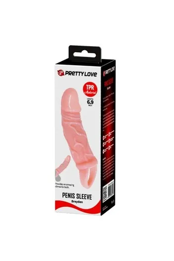 Penis Extender Sleeve with Testicle Strap