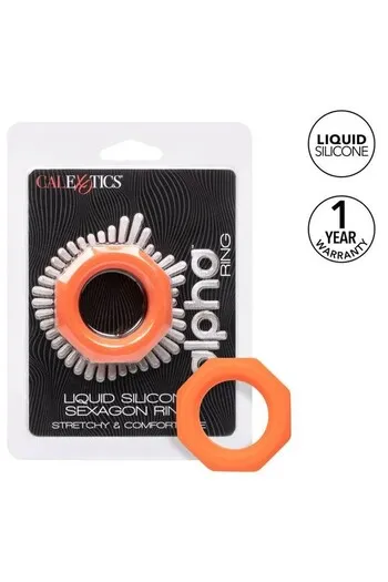 Alpha Liquid Silicone Sexagon Ring | Enhance Stamina and Pleasure