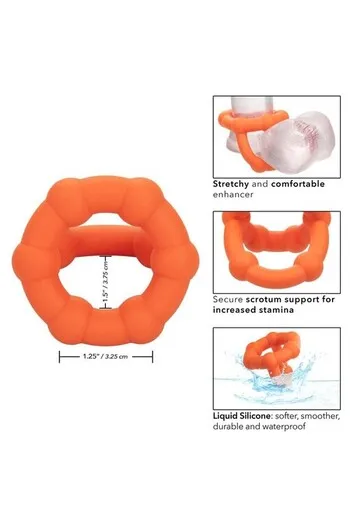Star Liquid Silicone Allicone Alpha Enhancement Ring - Premium Sensual Experience