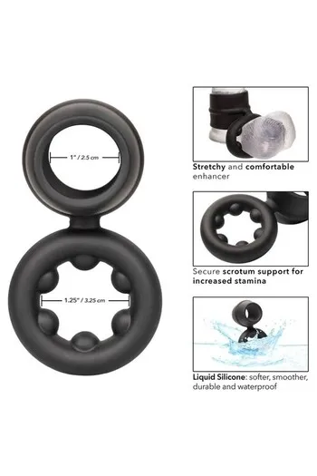 Double Magnum Alpha Liquid Silicone Enhancer Ring | Calexotics