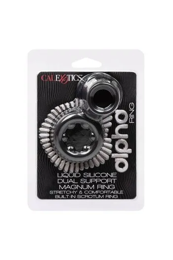 Double Magnum Alpha Liquid Silicone Enhancer Ring | Calexotics