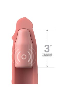 Fantasy X-Tensions Elite: Removable Vibrating Extension with Remote Control