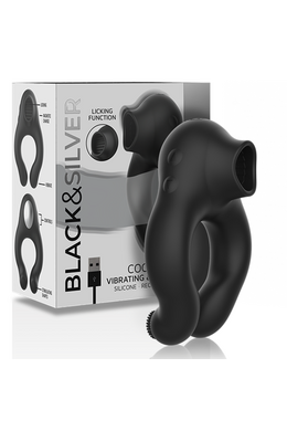 Vibrating Cock Ring with Clitoral Stimulator | Flexible & Waterproof