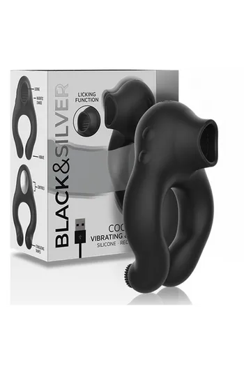 Vibrating Cock Ring with Clitoral Stimulator | Flexible & Waterproof