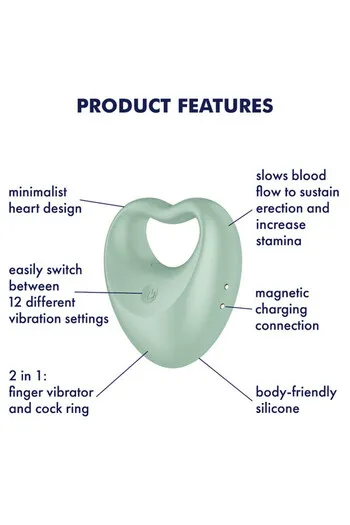 Satisfyer Perfect Pair 3: Anello Penieno e Vibrodito 2 in 1 | Giocattolo Sessuale Versatile