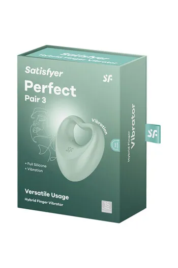 Satisfyer Perfect Pair 3: 2-in-1 Penis Ring & Finger Vibrator | Versatile Sex Toy