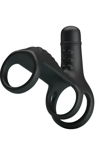 Pretty Love Penis Vibrator Sling: Ring and Sleeve for Ultimate Couple Pleasure
