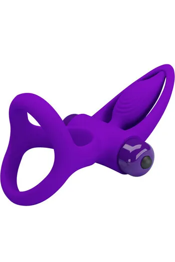 Couples vibrating ring with clitoral stimulator