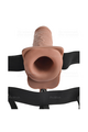 Rechargeable Hollow Strap-On with Vibration