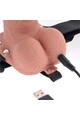 Rechargeable Hollow Strap-On with Vibration