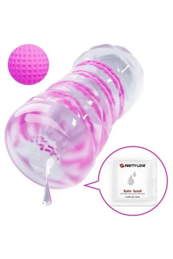 Masturbatore Trasparente con Spirale Rotante