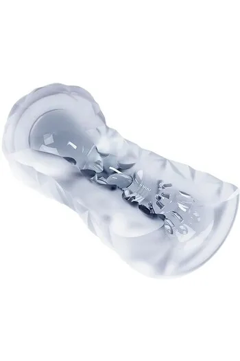 Masturbatore Trasparente con Spirale Rotante