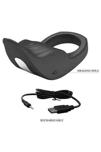 Rechargeable Penis Vibrating Ring - Sensual Toy for Enhanced Pleasure