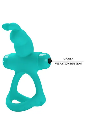 Pretty Love Bunny Vibrating Ring - Silent Vibrations for Enhanced Intimacy
