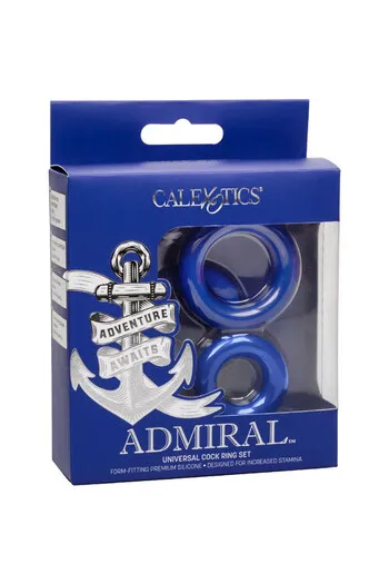 Anelli Universali per Pene Admiral - Set di 3 Potenziatori in Silicone Liquido | CalExotics