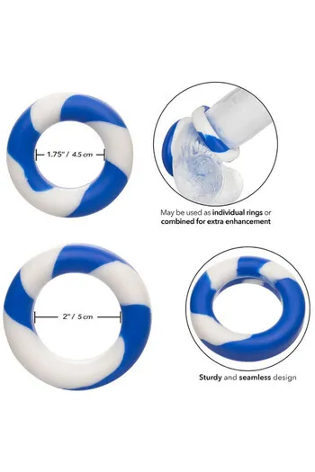 Admiral 2 Ring Set - Premium Silicone Enhancers for Intensified Pleasure